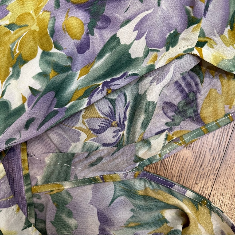 Asymmetrical Tropics Maxi Dress in Lavender & Multicolor from Bronx and Banco - Picture 11 of 16